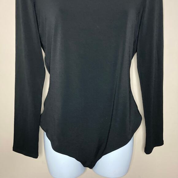 Alice + Olivia Kayson Embellished Cutout Bodysuit In Black Crystal Size Large - Picture 7 of 16